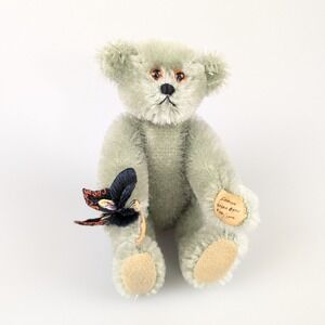 Vtg Little Gem Limited Edition Formosa Green Bear 396/1000 Collectible Butterfly